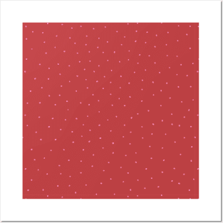 Pink Dots on Red Posters and Art